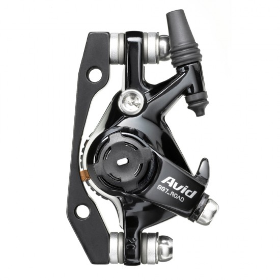 AVID BB7 - ROAD - S - BLACK ANO - 140MM HS1 ROTOR (FRONT OR REAR-INCLUDES IS BRACKETS STAINLESS CPS & ROTOR BOLTS): BLACK 140MM