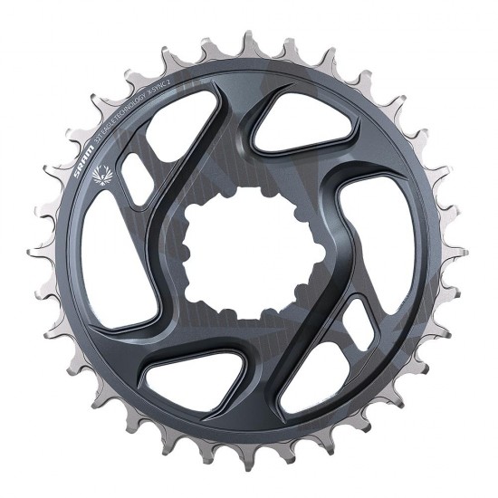 SRAM X-SYNC 2 Chainring DM 3mm Offset Boost Eagle: LUNAR GREY 30T