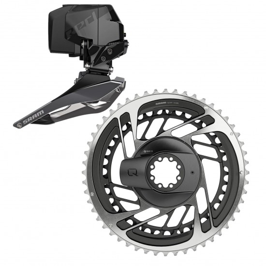 POWER METER KIT DIRECT MOUNT RED AXS D1 GREY (INCLUDES POWER METER INTEGRATED CHAINRINGS, RED AXS 2-POSITION FRONT DERAILLEUR): GREY 52/39T