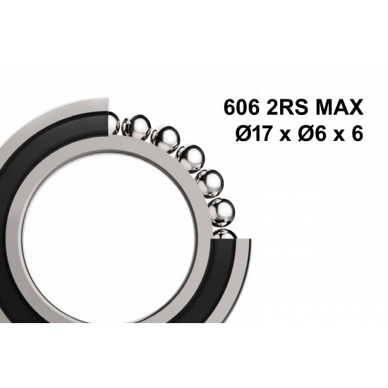 Elvedes 2020052 MAX Sealed Bearing 606 2RS MAX