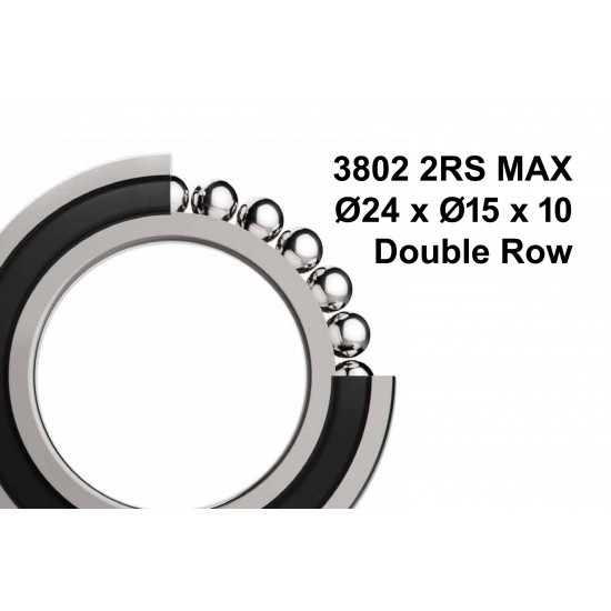 Elvedes 2020066 MAX Sealed Bearing (Double Row) 3802 2RS MAX