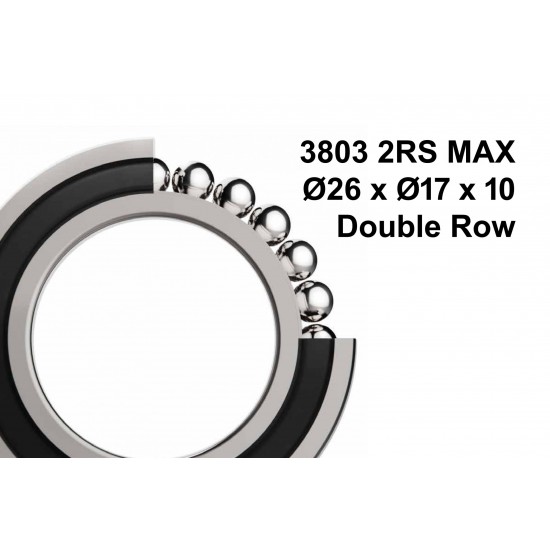 Elvedes 2020067 MAX Sealed Bearing (Double Row) 3803 2RS MAX