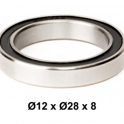 Elvedes 2017108 High Precision Sealed Bearing 6001 2RS