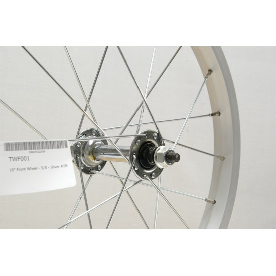 CD Wheel 16" Front Wheel - S/S - Silver ATB