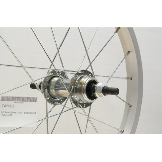 CD Wheel 16" Rear Wheel - S/S - Single Speed - Silver ATB