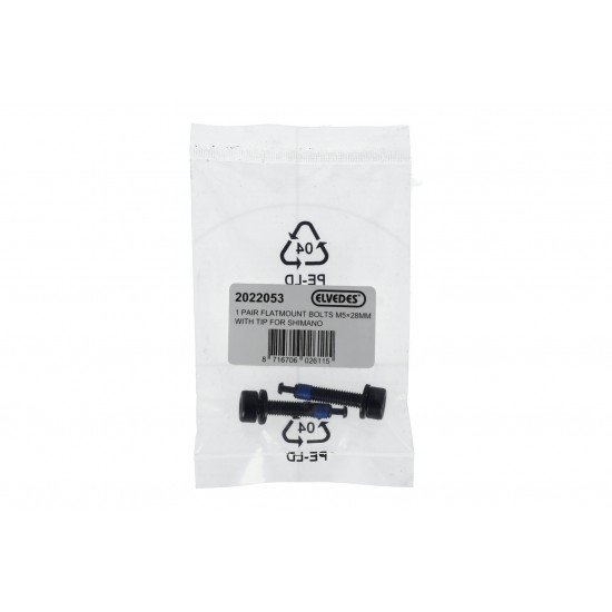 Elvedes 2022053 Flatmount Bolts for Shimano - M5 x 28mm (Pr)