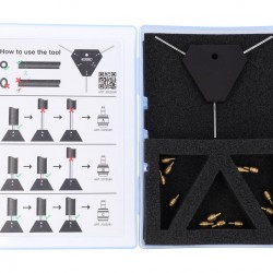 Elvedes 2022058 Brake Hose Measurement Tool Kit with Universal Inserts